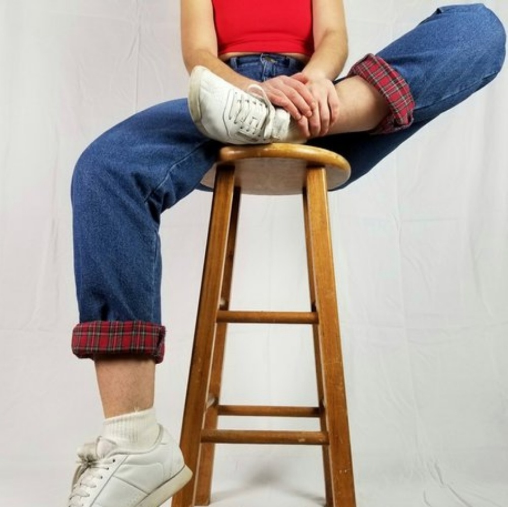 90s Plaid Jeans